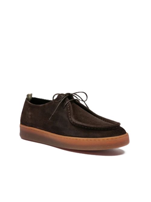 Scarpe Derby in Pelle Scamosciata Marrone Officine Creative | OCUAMBI003LIC36G110NATURALE SCURO